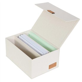 LOVE IT STORE IT - Premium - Boîte de rangement bureau 3 compartiments avec couvercle charnière magnétique