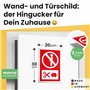 DankeDir! Panneau de porte en plastique avec inscription en allemand « Pinkeln verboten » - 20 x 30 cm - Plaque de porte humoris