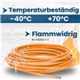 Kalitec Câble de câblage H05V-K 0,75 mm² orange - 10 m - Flexible - En PVC - Toron 0,75 mm² - Câblage à fil fin - Câble unique -