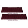 Brandsseller Coussin de banc pour extérieur/intérieur 27 surpiqûres, rouge baie, 140 x 40 x 4 cm