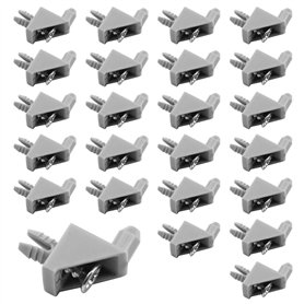 Support étagère 106422 compatible avec IKEA PAX KOMPLEMENT Rechange Taquet étagère Fixation Gris (24 pièces)