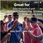 JAY K Lot de 3 verres à liqueur en forme de balle de golf pour les parties de golf, les fêtes, les événements, les amateurs de g