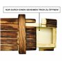 Store HD Boîte à énigmes magique - Boîte cadeau délicate - Boîte en bois - Gadgets - Compartiment secret - Cadeaux en argent - E