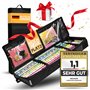 neVaxx® - Sac de rangement pour papier cadeau - Imperméable - Tissu Oxford 600D - Organiseur avec compartiments - 90 x 30 x 12 c