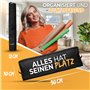 neVaxx® - Sac de rangement pour papier cadeau - Imperméable - Tissu Oxford 600D - Organiseur avec compartiments - 90 x 30 x 12 c