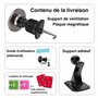 FACSO Support de téléphone Portable 2 en 1 Compatible avec MagSafe/iPhone 12/13/14/15/16