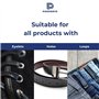 Pokornys - 1.000 Attaches étiquette (75 mm) pour l'étiquetage de vêtements, Chaussures, Accessoires et Autres. - Accroches étiqu