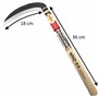 豊稔企販(HOUNEN KIHAN) Faux Manuel Japonaise Lame Double Tranchant Acier Yasugi Fauchage Taille Tondre Herbe Désherber Outil Jardin 