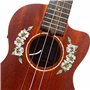 Inlaystickers UKR-281HIB Sticker Inlay pour ukulélé Motif rosette et fleurs d'hibiscus