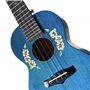 Inlaystickers UKR-281HIB Sticker Inlay pour ukulélé Motif rosette et fleurs d'hibiscus
