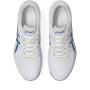 ASICS Homme Court Slide 4 Sneaker, White Dark Cobalt, 44 EU