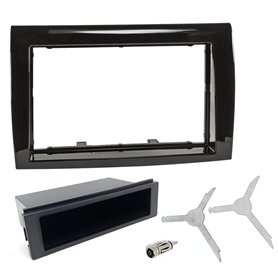 sound-way Kit Montage autoradio 1 DIN / 2 DIN pour Fiat Bravo 2007-2015 Cadre de Radio façade