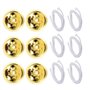 1Ensemble Mèche de Rechange pour Lampe Support Alliage Pratique pour Fabrication de Bougies Mèches Flottantes Fibre