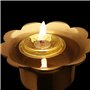 1Ensemble Mèche de Rechange pour Lampe Support Alliage Pratique pour Fabrication de Bougies Mèches Flottantes Fibre