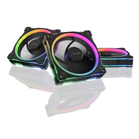 ASUS PRIME MR120 ARGB REVERSE (Noir) – Lot de 3 ventilateurs de boîtier 3 en 1 (120mm PWM