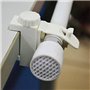 2Pcs Barre Transversale RéGlable Support De Pince et Crochet Tringle à Rideaux Support De Stockage De Serviette pour Organisateu