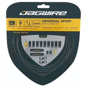 Jagwire 2X Sport Shift Kit Gaines et câbles de dérailleur Adulte Unisexe
