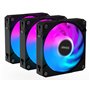 GIGABYTE ECFAN1203 Ventilateur de refroidissement pour PC 120 mm | Débit d'air élevé et fonctionnement silencieux | Roulement à 