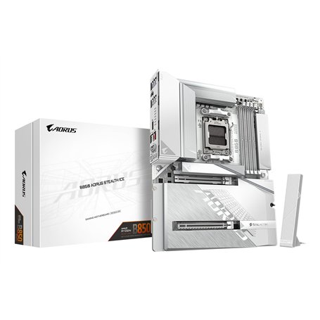 GIGABYTE B850 AORUS Stealth Ice Carte Mère – Processeurs AMD Ryzen série 9000