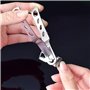2 Coupe-ongles en Acier Inoxydable, Tête Rotative à 360 Degrés Doigt & Orteils Outils de Coupe-bordures pour les Soins Personnel