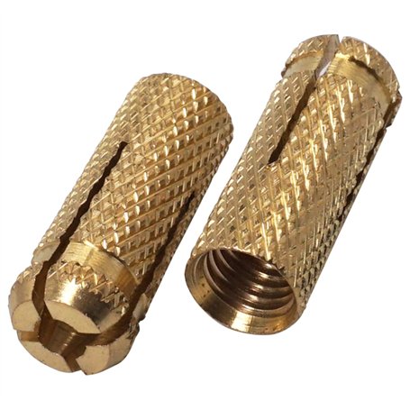 SKIR'CO Lot de 10 chevilles en laiton M10 x 32 mm