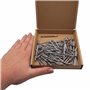 SKIR'CO Lot de 80 rivets aveugles peints, 4,0 x 14 mm, rivets pop en aluminium, foret inclus (gris aluminium RAL 9007)