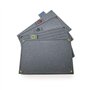 Lot de 4 planches à découper antidérapantes en marbre gris avec support - Passe au lave-vaisselle - Pour fruits, viandes chaudes
