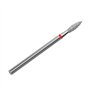 STALEKS PRO - Embout diamant - Flamme (anneau rouge) I Kit pour ponceuse à ongles I Embouts pour manucure et pédicure - Kit de p