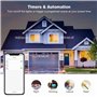Lepro Ampoule LED E27 Connectee 9W (Equivalent de 60W), E27 LED WiFi Intelligente Blanc Chaud 2700K Dimmable 806LM Compatible av