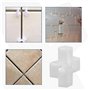 OTOTEC 100x Entretoises de Tuile en Forme de Croix 10mm Joints Structure Creuse en Plastique pour Bricolage Carrelage Mural Dall