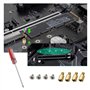 OTOTEC 50x Kit de Vis pour Carte Mère M3x6x4mm Entretoises en Laiton M3x5mm avec Tournevis pour Carte Mère de Boîtier d'ordinate