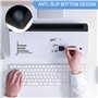 Hivexagon Tableau blanc de bureau avec 4 compartiments, emplacement pour téléphone et tablette + mini tableau blanc magnétique s