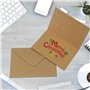 Logei Lot de 60 enveloppes en papier kraft avec cartes - Enveloppes pliantes - Cartes vierges à personnaliser - Enveloppes en pa