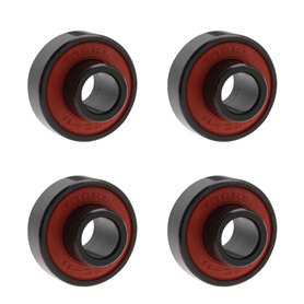 4pcs 608-2RS Roulement Intégré Haute Vitesse Faible Bruit pour Longue de Planche Skateboards Patins à roulettes Rouge