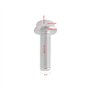 40pcs Canne à Pêche Céramique Guides Anneau Ensemble 10 Tailles 4.8mm-29.9mm Diamètre Extérieur Remplacement Canne à Pêche Oeil