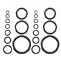 40pcs Canne à Pêche Céramique Guides Anneau Ensemble 10 Tailles 4.8mm-29.9mm Diamètre Extérieur Remplacement Canne à Pêche Oeil