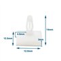 50pcs Colonne en Plastique Entretoises Adhésives Entretoises Collantes de Carte PCB Hauteur de Support 4.8mm pour Cartes de Circ