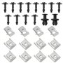 OTOTEC 26 Pièces Kit de Vis de Fixation pour sous-Plateau de Moteur Clips de Fixation pour Moteur Compatible avec Audi A4 B8 200