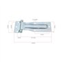 OTOTEC 2 Pièces Charnières en Acier de Voiture Matériel de Charnières Robuste Adapté à La Porte Arrière de Grange Camion Camion 
