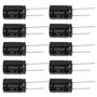 OTOTEC Lot de 10 condensateurs électrolytiques radiaux en aluminium 2200uF 35 V 16 x 25 mm RM7