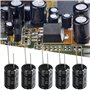 OTOTEC Lot de 10 condensateurs électrolytiques radiaux en aluminium 2200uF 35 V 16 x 25 mm RM7,5 105 °C