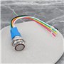 OTOTEC Lot de 2 Interrupteurs à Bouton-Poussoir Autobloquants à LED Rouges de 19 Mm SPST 5 A/12 V Adaptés à l'éclairage des Camp