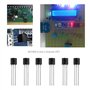 EMSea 100x N-Channel 2N7000 MOSFET Transistor TO-92 0.3A 60V 3 Broches International Redresseur Puissance pour l'industrie Domes