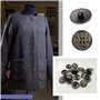 EMSea 20pcs Boutons de Vêtements en Métal 17mm - Forme Ronde Vintage pour Couture et Embellissements - Attache Décorative pour M