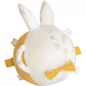 DOMIVA Balle d'activités Leafy Bunny - Coton bio - Sensorielle - Blanc/Jaune - 1 28,99 €