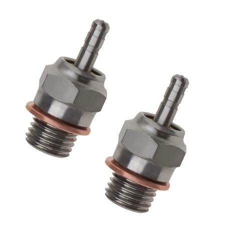 YINETTECH 2X Bougie de Préchauffage N3 avec Rondelle en Cuivre Moteurs 4C Rechange Compatible pour Échelle 1/10 HSP 70117 HPI RC