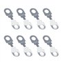 YINETTECH 8pcs 40A Bande de Fusible Plat en Alliage de Zinc Pièces de Ton Argent pour Voiture DC12V Universel
