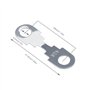 YINETTECH 8pcs 40A Bande de Fusible Plat en Alliage de Zinc Pièces de Ton Argent pour Voiture DC12V Universel