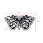 YINETTECH Faux Col Femme Colliers Détachable Broderie Fleur Rétro Large Revers Faux Col Châle Imprimé Fleuri Col Décoration pour