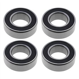 YINETTECH 4pcs 163110-2RS Roulements à Billes à Gorge Profonde Double Roulements à Joint en Caoutchouc en Acier au Carbone pour